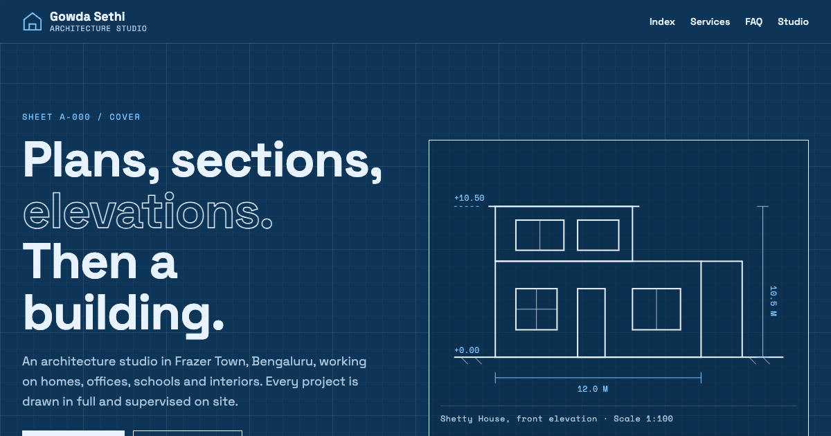 Elevation template screenshot